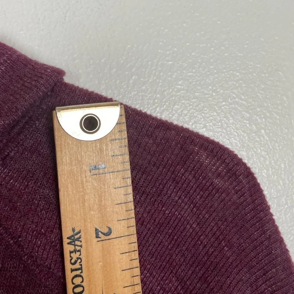 Free People We The Free Split Back‎ Tunic Sweater Size M Color Purple Turtleneck